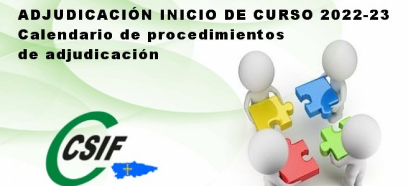 Csif Adjudicaci N Inicio Curso Instrucciones Calendario De