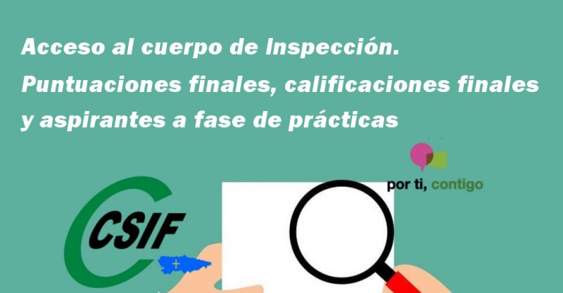 Csif Acceso Al Cuerpo De Inspecci N Puntuaciones Finales