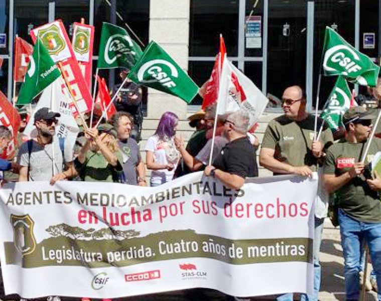 CSIF Los Agentes Medioambientales Se Movilizan Para Reclamar A Page