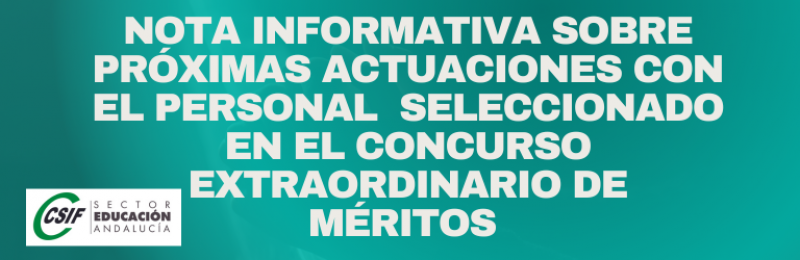 Csif Nota Informativa Sobre Pr Ximas Actuaciones Con El Personal