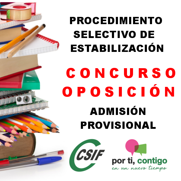 CSIF Procedimiento selectivo estabilización Concurso oposición