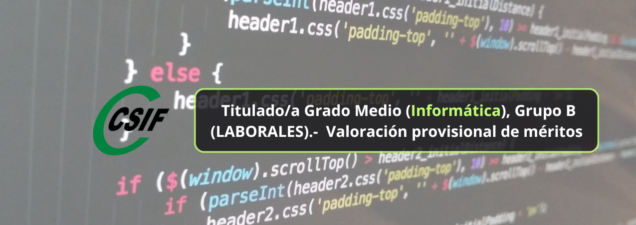 Csif Titulado A Grado Medio Inform Tica Grupo B Laborales