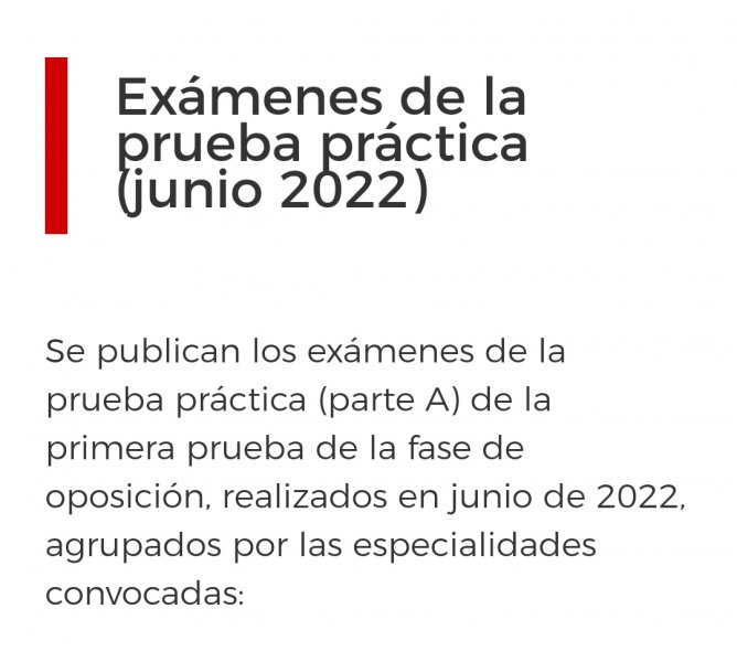 CSIF | Exámenes de la prueba práctica (junio 2022) Madrid