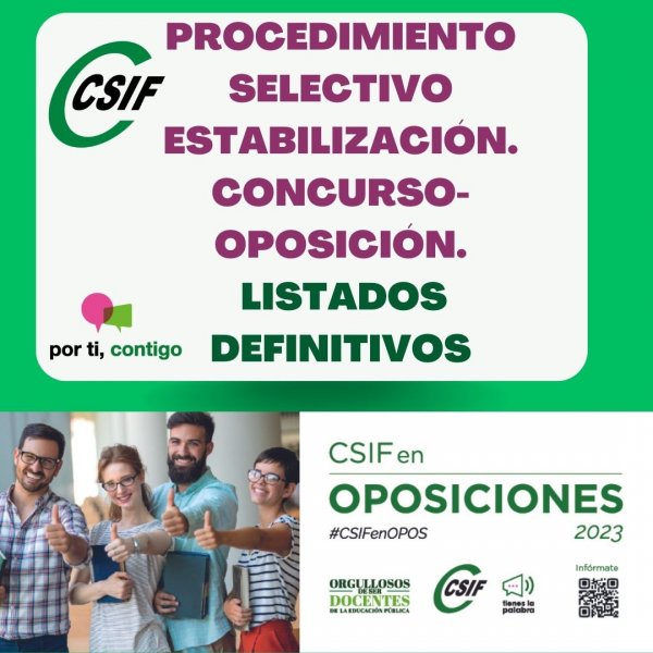 CSIF | Procedimiento Selectivo Estabilización. Concurso-oposición ...