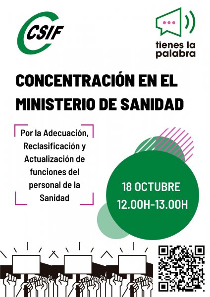 Csif Csif Se Concentra Frente Al Ministerio De Sanidad El Sns