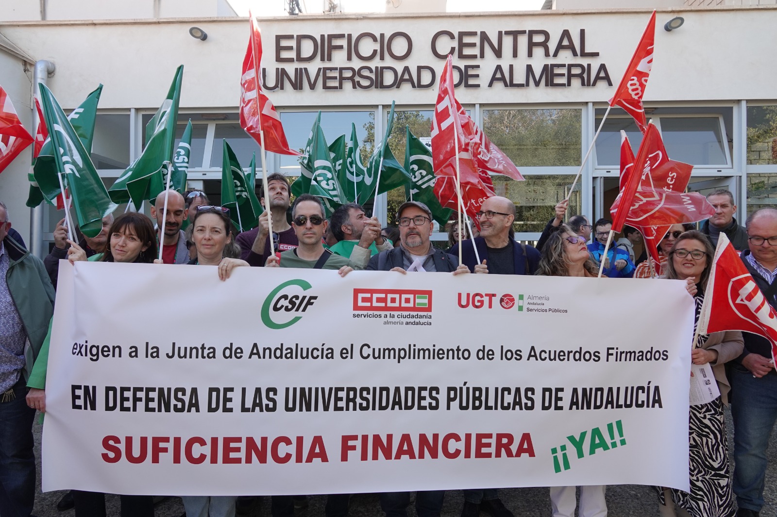 Concentraciones en la Universidad de Almería