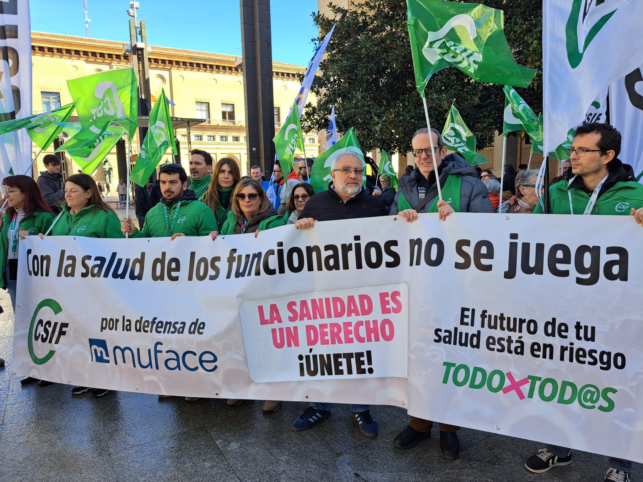 Concentración MUFACE Zaragoza