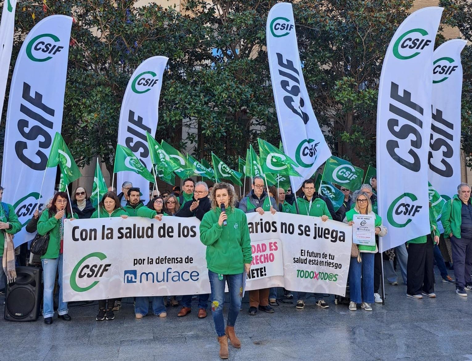 Concentración MUFACE Zaragoza