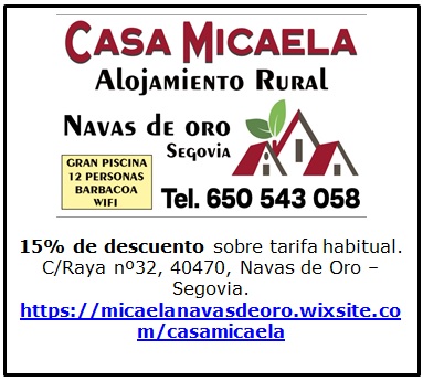 15% de descuento sobre tarifa habitual.