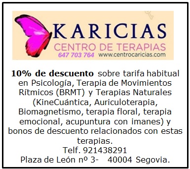 10% de descuento sobre tarifa habitual  en Psicología, Terapia de Movimientos Rítmicos y Terapias Naturales