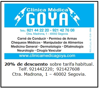 20% de descuento sobre tarifa habitual.